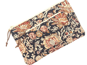 Leela Quilted Indian Cotton Coin Pouch