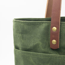 Load image into Gallery viewer, Waxed Canvas Tote - Loden