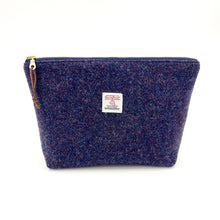 Load image into Gallery viewer, Purple Navy Blend Large Zipper Pouch