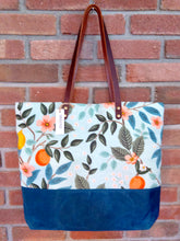 Load image into Gallery viewer, Extra Large Light Aqua Citrus Tote