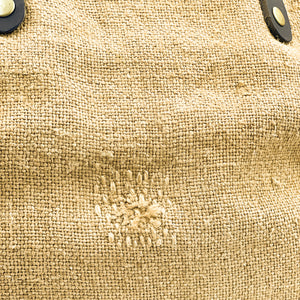 Antique French Hessian Grain Sack Weekender Bag