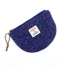 Load image into Gallery viewer, Purple Navy Blend Curved Zipper Pouch