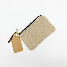 Load image into Gallery viewer, Antique French Herringbone Grain Sack Coin Pouch