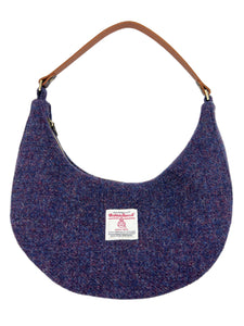 Purple Navy Blend Crescent Shoulder Bag