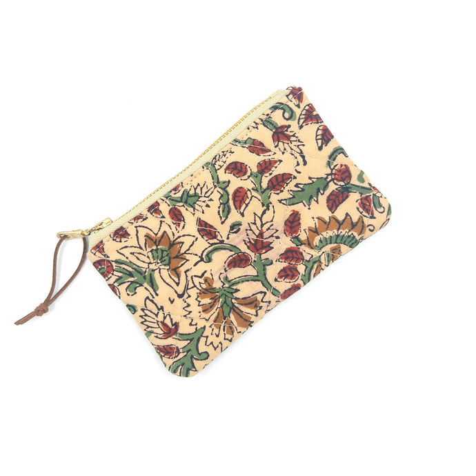 Marari Quilted Indian Cotton Coin Pouch
