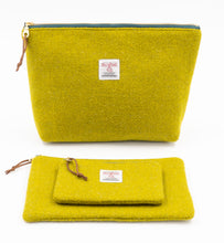 Load image into Gallery viewer, Chartreuse Large Zipper Pouch