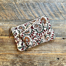 Load image into Gallery viewer, Marari Quilted Indian Cotton Medium Zipper Pouch