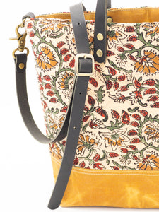 Marari 2 Quilted Indian Cotton Bucket Bag