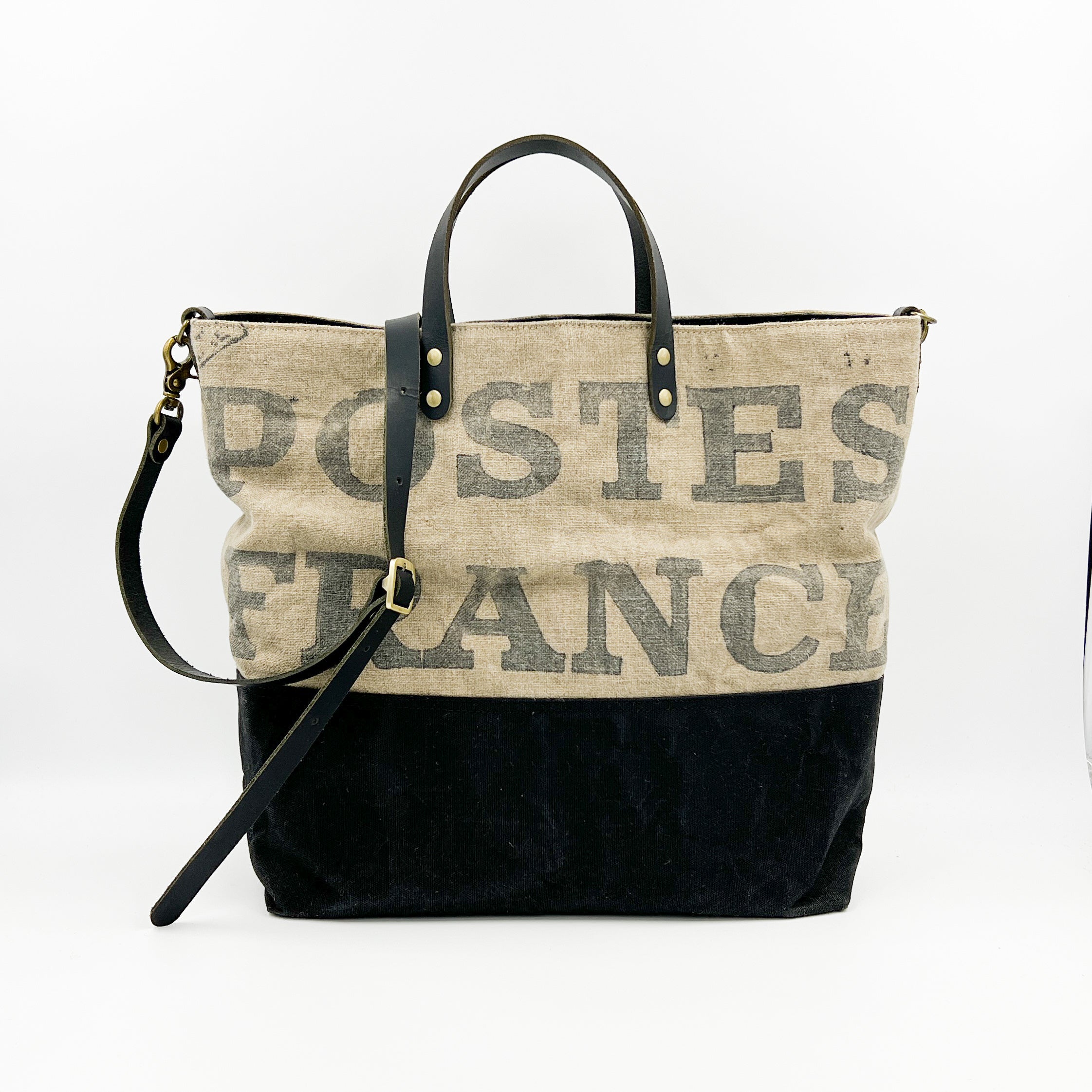 Vintage Postes France Mail Bag Weekender 2 – Solulu Handmade
