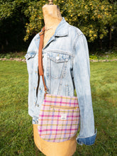 Load image into Gallery viewer, Pink Tartan Crossbody Bag