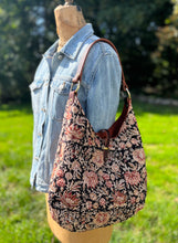 Load image into Gallery viewer, Leela 1 Quilted Indian Cotton Hobo Bag