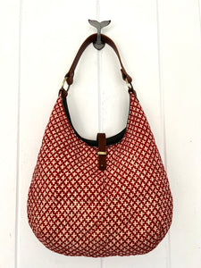 Leela 2 Quilted Indian Cotton Hobo Bag