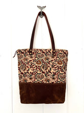 Load image into Gallery viewer, Marari 1 Quilted Indian Cotton Zipper Top Tote