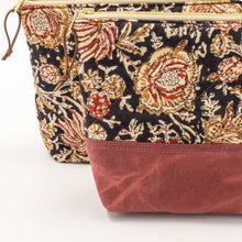 Load image into Gallery viewer, Leela 2 Quilted Indian Cotton Large Pouch