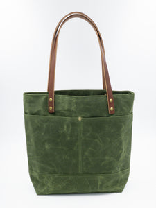 Waxed Canvas Tote - Loden