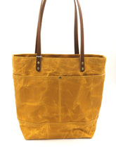 Load image into Gallery viewer, Golden Mustard Waxed Canvas Tote