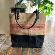 Load image into Gallery viewer, Vintage 1958 Swiss Grain Sack tote