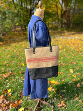 Load image into Gallery viewer, Vintage 1958 Swiss Grain Sack tote