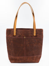 Load image into Gallery viewer, Waxed Canvas Tote - Rust