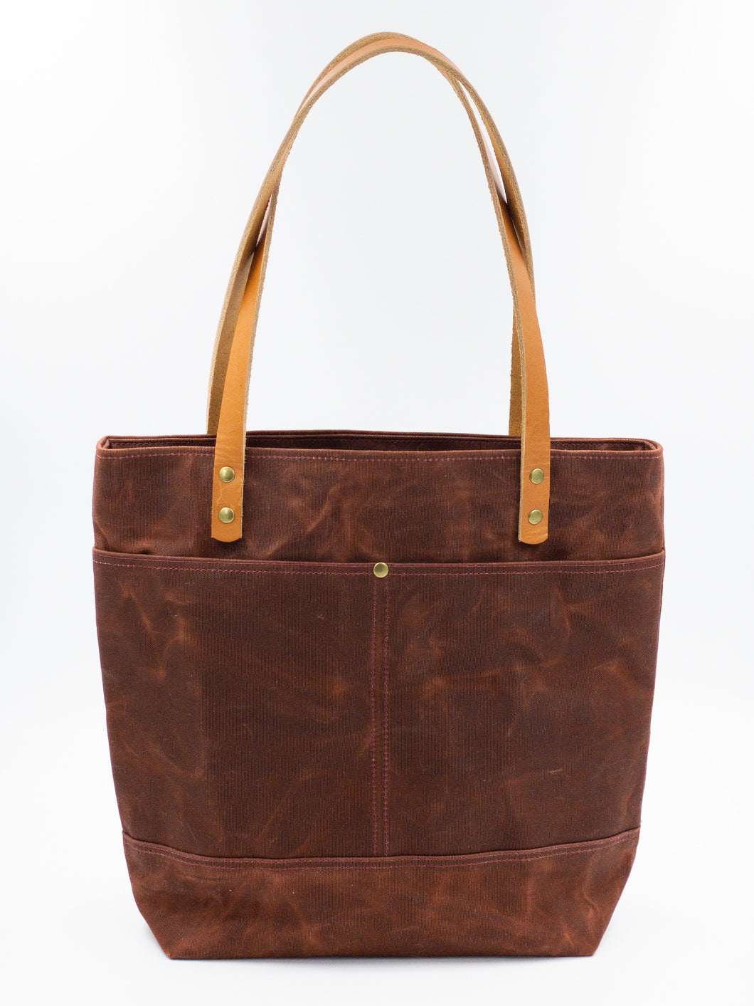Waxed Canvas Tote - Rust